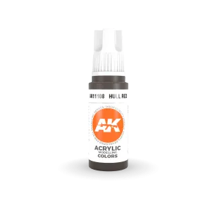 AK Interactive AK11108 3G Hull Red Acrylic Paint 17ml