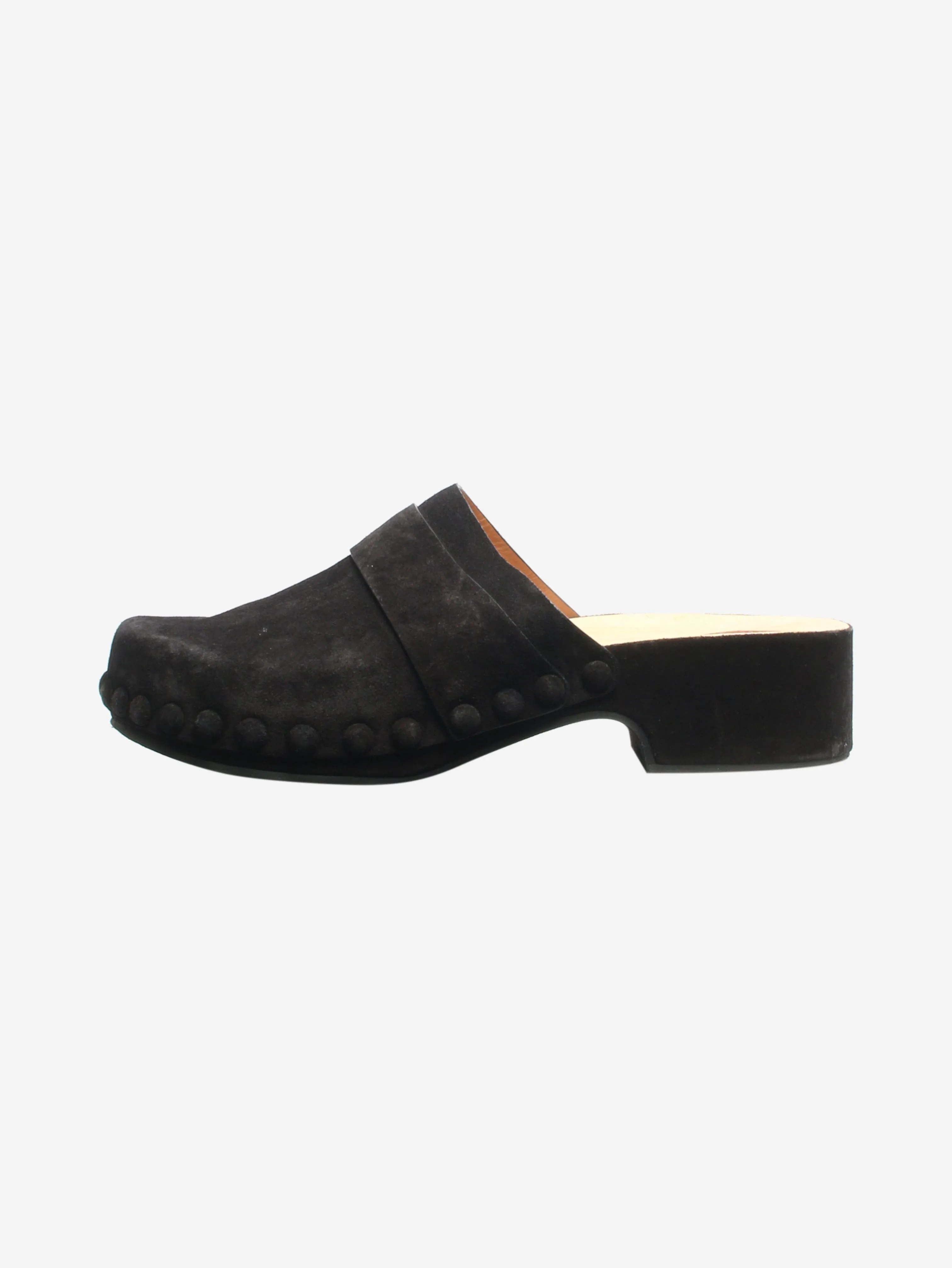 Black suede clogs - size EU 41