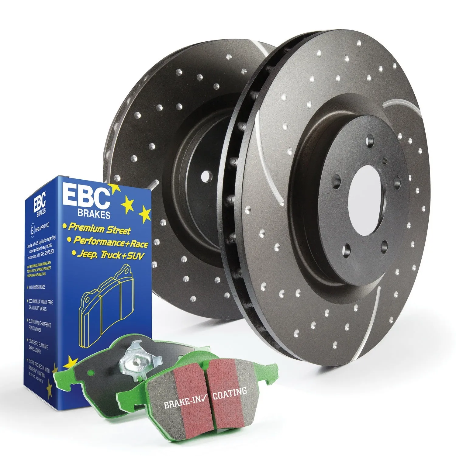 EBC Brakes S10KF1220 S10 Kits Greenstuff 2000 and GD Rotors