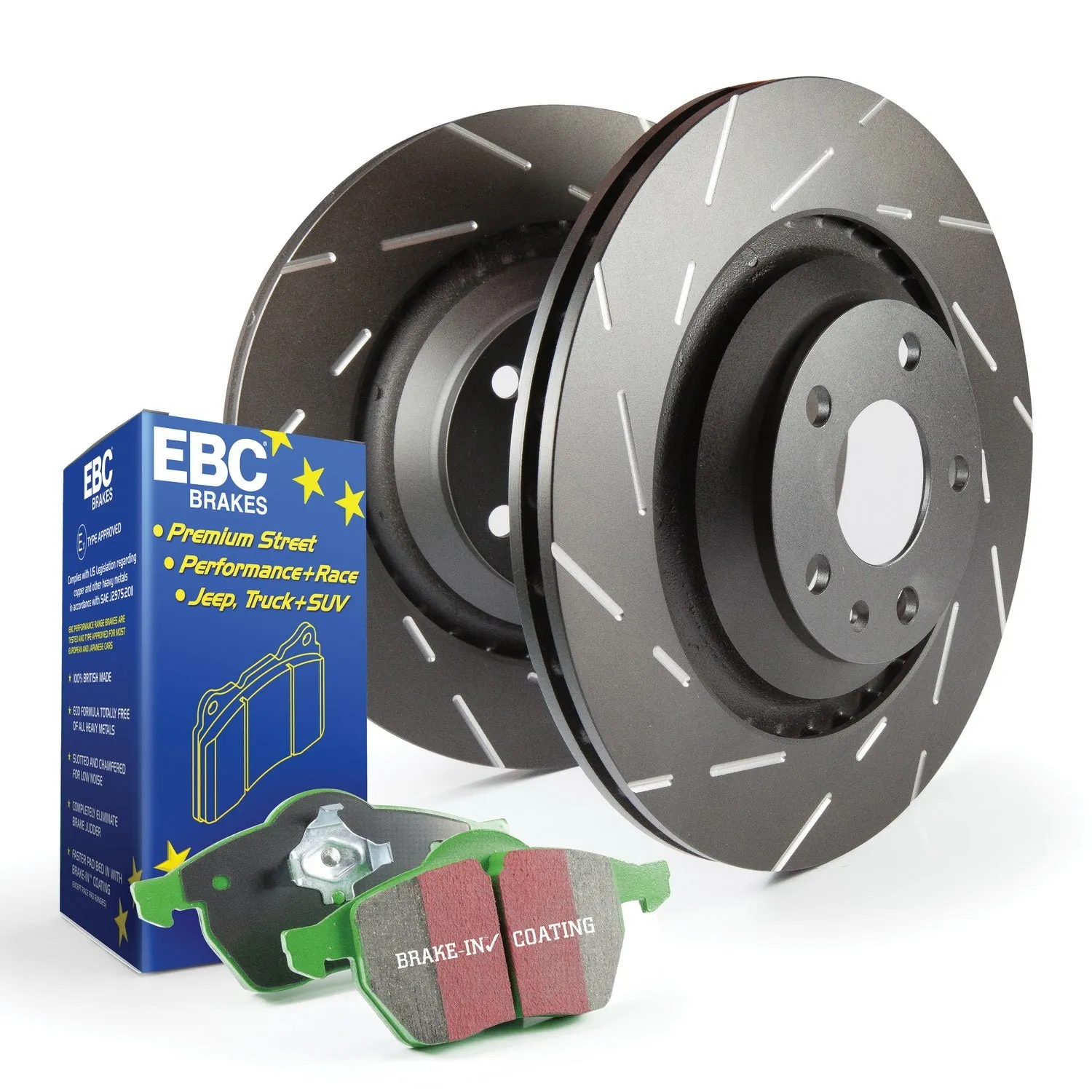 EBC Brakes S2KF1213 S2 Kits Greenstuff 2000 and USR Rotors