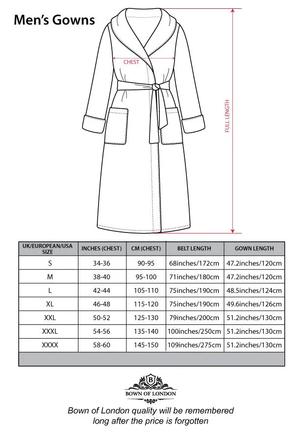Lightweight Men's Dressing Gown - Atlas Grey