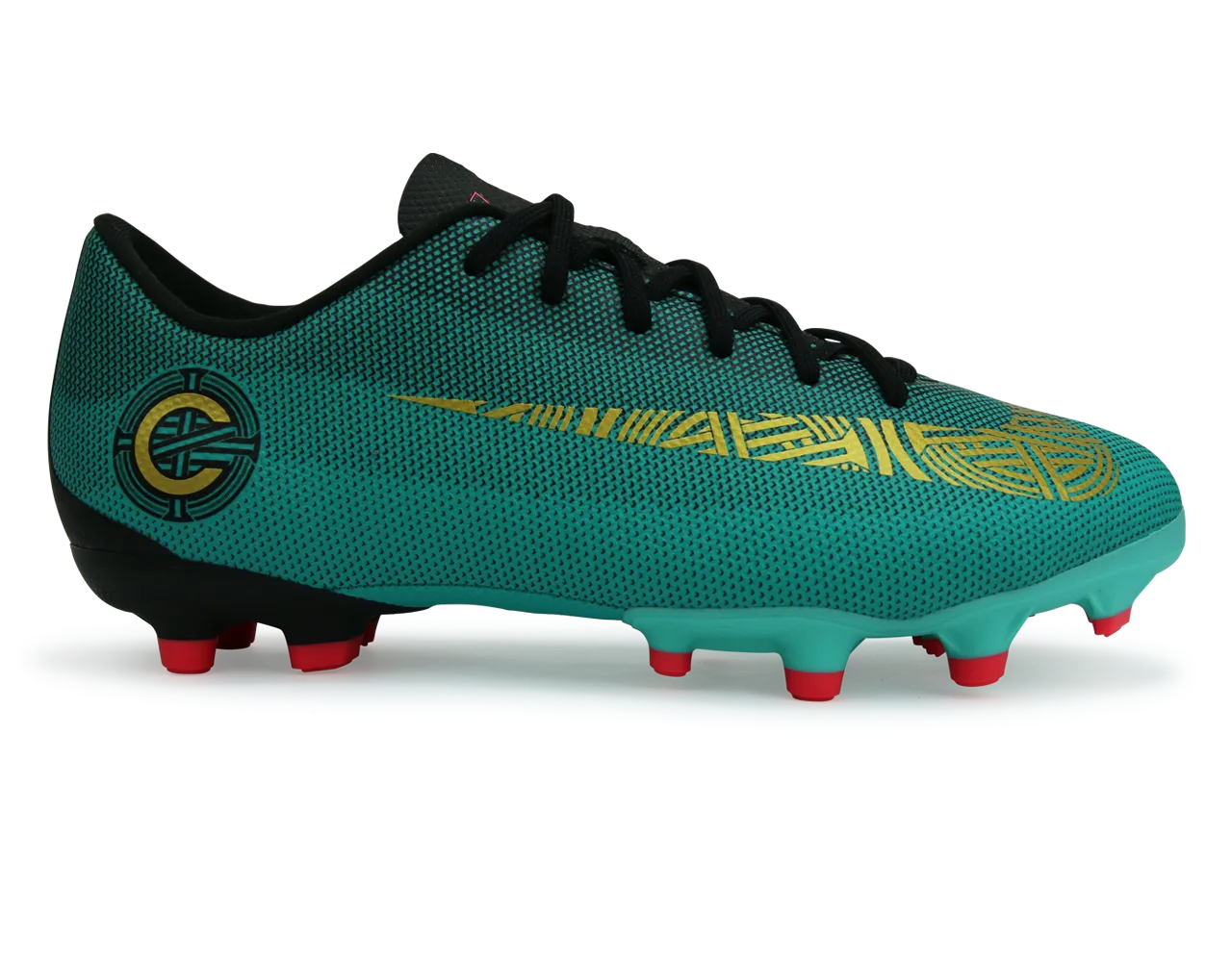 Nike Kids Mercurial Vapor 12 Academy GS CR7 FG/MG Clear Jade/Black/Hyper Turquoise